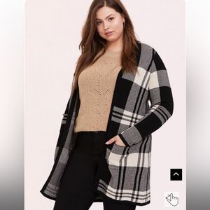 Plaid cardigan